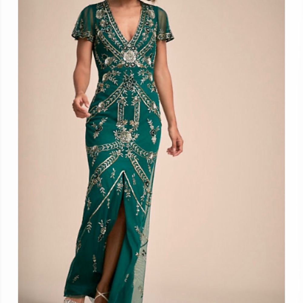 BHLDN Fatima Aidan Mattox Beaded Dress